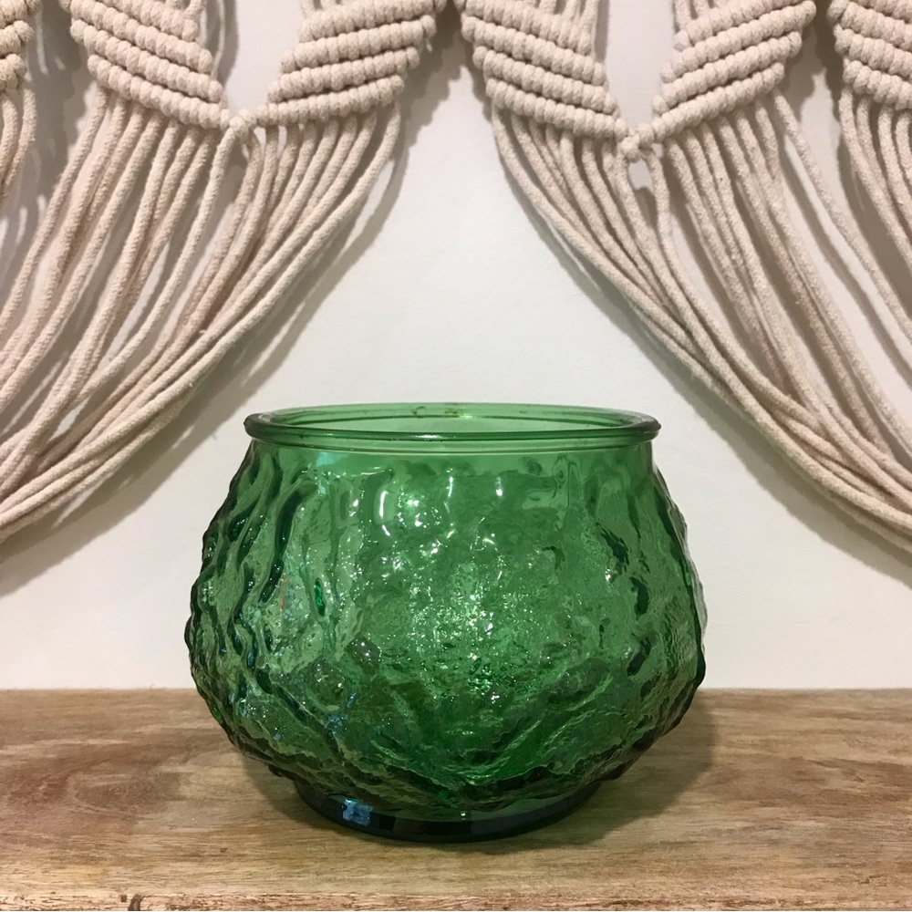 E O Brody green vase